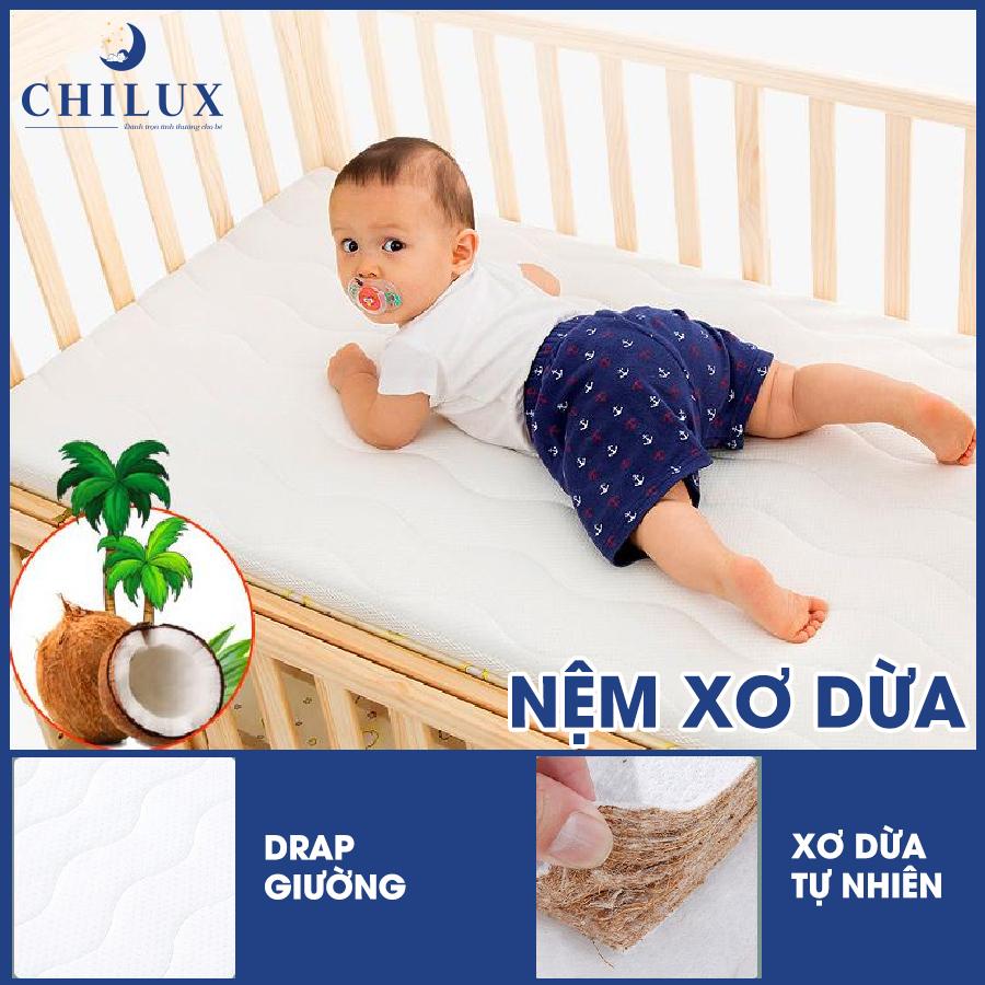 nệm cho bé được Chilux sản xuất từ vật liệu xơ dừa nguyên chất 100% nệm cho bé được Chilux sản xuất từ vật liệu xơ dừa nguyên chất 100%