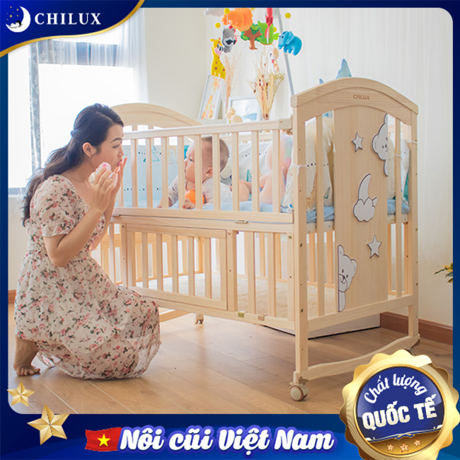 Cũi cho bé đa năng Chilux chất lượng quốc tế Cũi cho bé đa năng Chilux chất lượng quốc tế