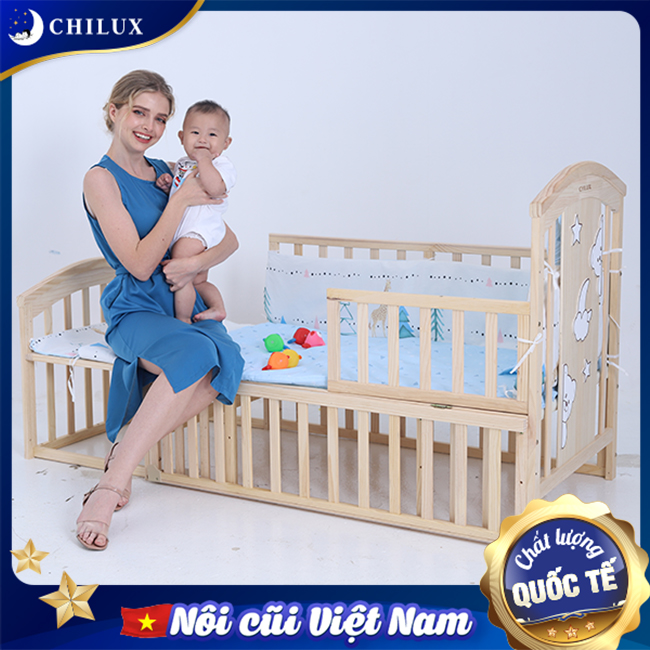 Giường cũi cho bé đa năng Chilux 6 chế độ dành cho bé từ 0 đến 12 tuổi Giường cũi cho bé đa năng Chilux 6 chế độ dành cho bé từ 0 đến 12 tuổi