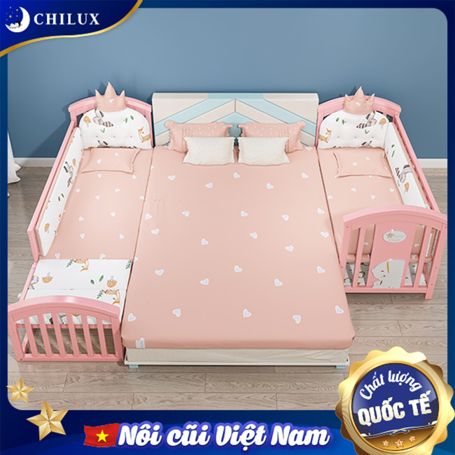 Nôi em bé đa năng kê sát giường, giúp bố mẹ thuận tiện chăm sóc bé Nôi em bé đa năng kê sát giường, giúp bố mẹ thuận tiện chăm sóc bé