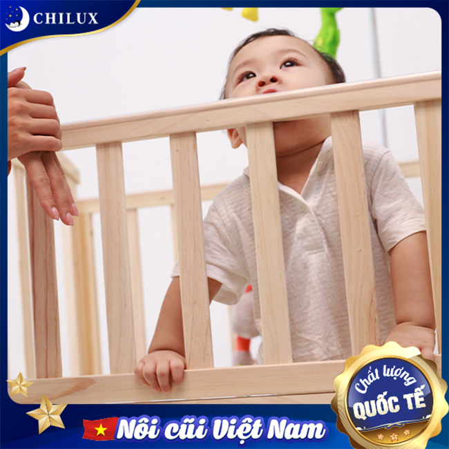 Nôi gỗ cho bé Chilux đa năng 6 chế độ chất lượng đạt chuẩn quốc tế Nôi gỗ cho bé Chilux đa năng 6 chế độ chất lượng đạt chuẩn quốc tế