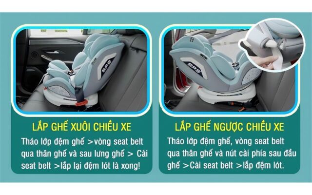 Cố định ghế bằng dây an toàn