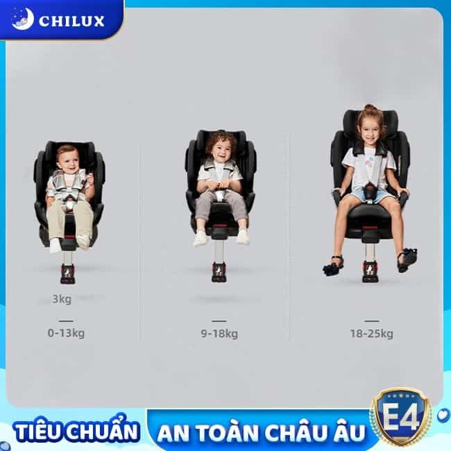 Ghế ngồi ô tô cho bé Chilux đa năng đạt tiêu chuẩn quốc tế sử dụng cho bé từ dưới 1 tuổi đến 12 tuổi Ghế ngồi ô tô cho bé Chilux đa năng đạt tiêu chuẩn quốc tế sử dụng cho bé từ dưới 1 tuổi đến 12 tuổi