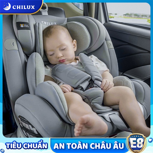 Ghế ngồi ô tô cho bé Chilux thiết kế đạt tiêu chuẩn châu Âu ECE R44-04 với 2 lớp ghế và 3 lớp đệm hạn chế tác động rung lắc Ghế ngồi ô tô cho bé Chilux thiết kế đạt tiêu chuẩn châu Âu ECE R44-04 với 2 lớp ghế và 3 lớp đệm hạn chế tác động rung lắc
