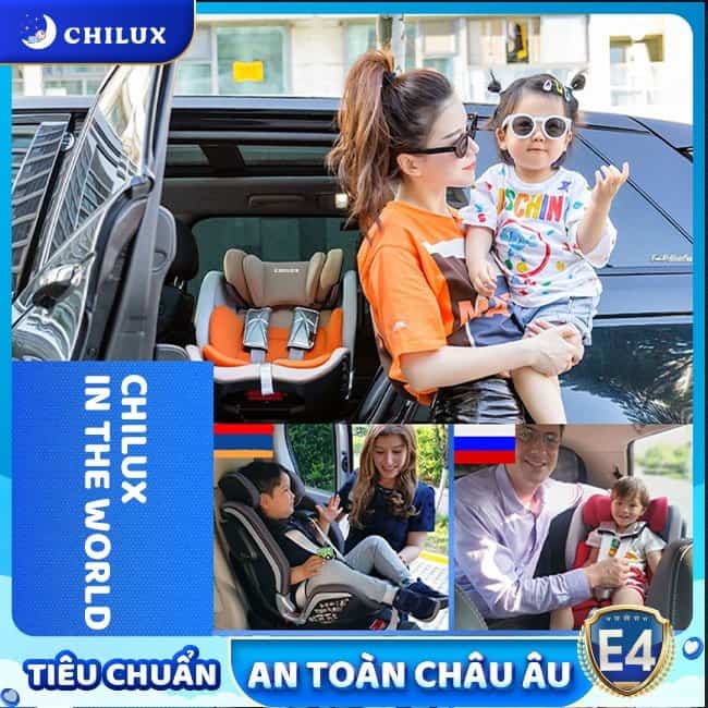 Ghế ngồi ô tô cho bé Chilux tiêu chuẩn châu Âu sử dụng đến 12 tuổi Ghế ngồi ô tô cho bé Chilux tiêu chuẩn châu Âu sử dụng đến 12 tuổi