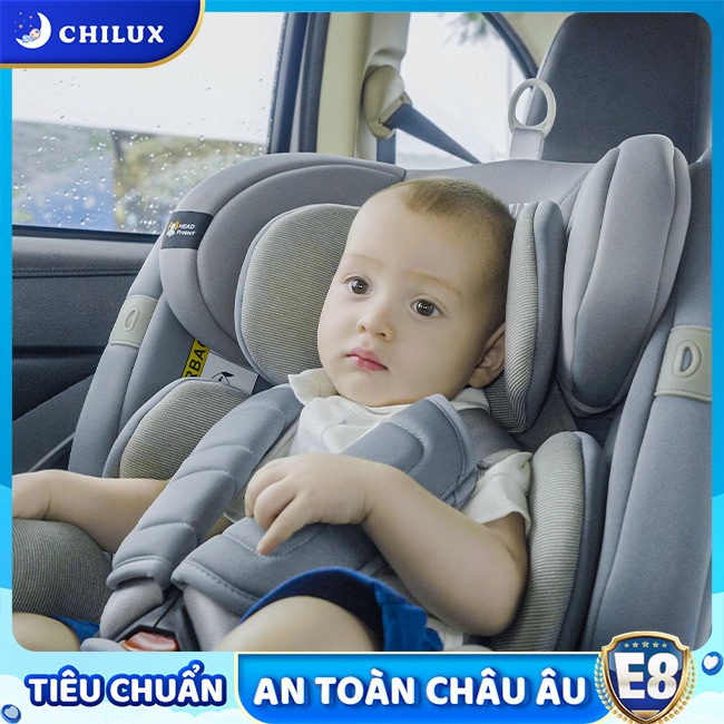 Ghế ô tô cho trẻ em Chilux thiết kế tiêu chuẩn quốc tế bảo vệ hệ xương của bé phát triển tốt khi ngồi trên ô tô