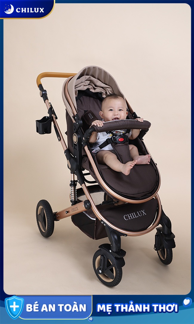 Xe đẩy cho bé lớn - Chilux V 1.6 với thiết kế an toàn và chắc chắn