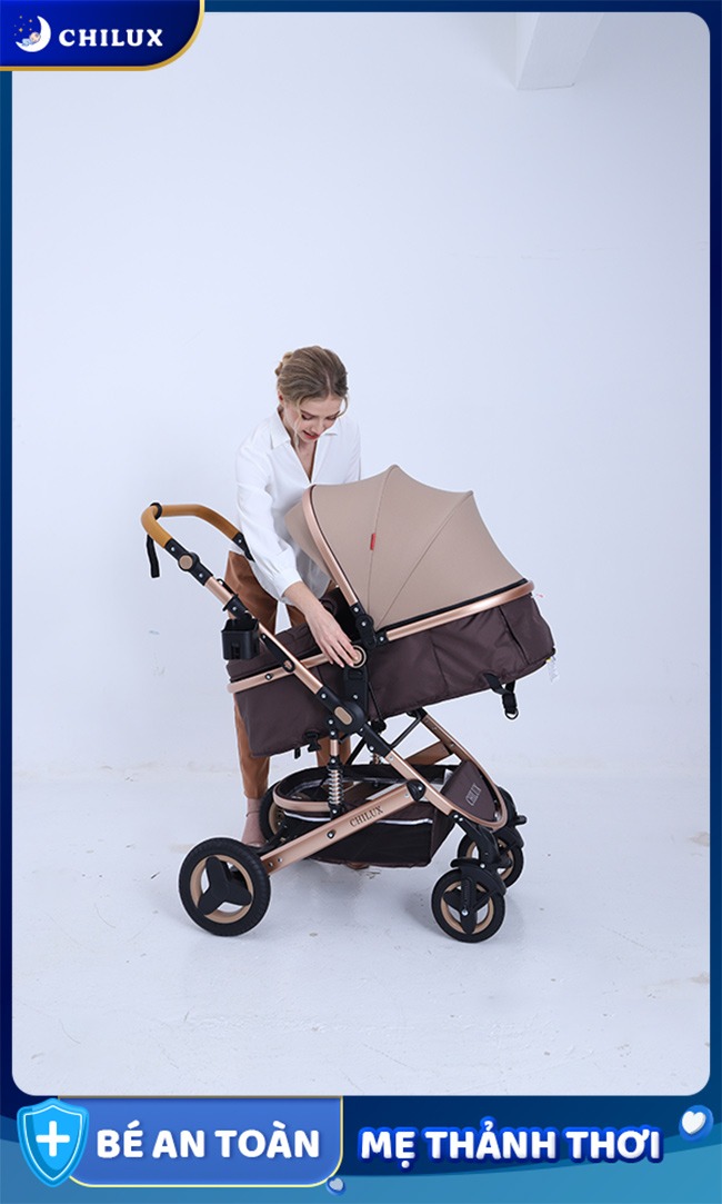 Xe nôi cho em bé 2 chiều Chilux dạo chơi cùng mẹ mọi lúc mọi nơi Xe nôi cho em bé 2 chiều Chilux dạo chơi cùng mẹ mọi lúc mọi nơi