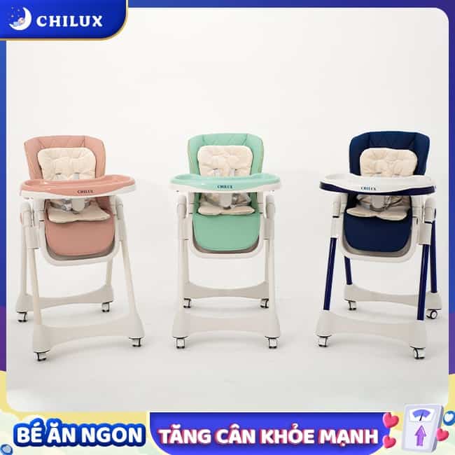 Ghế ăn dặm chân cao Chilux Grow V dễ dàng điều chỉnh kích thước vừa tầm với Ghế ăn dặm chân cao Chilux Grow V dễ dàng điều chỉnh kích thước vừa tầm với