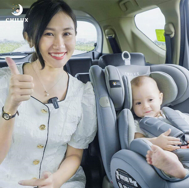 Ghế ngồi ô tô cho bé Chilux tiêu chuẩn Châu Âu E8 bảo vệ bé trên mọi hành trình