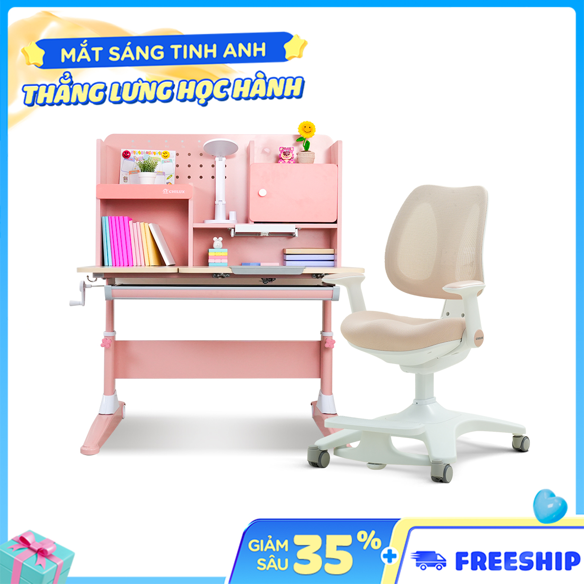 bàn V 1m hồng A11