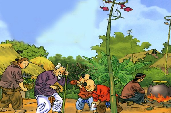 Sự Tích Cây Nêu Ngày Tết