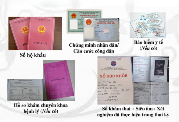 Giấy tờ cần thiết khi đi sinh