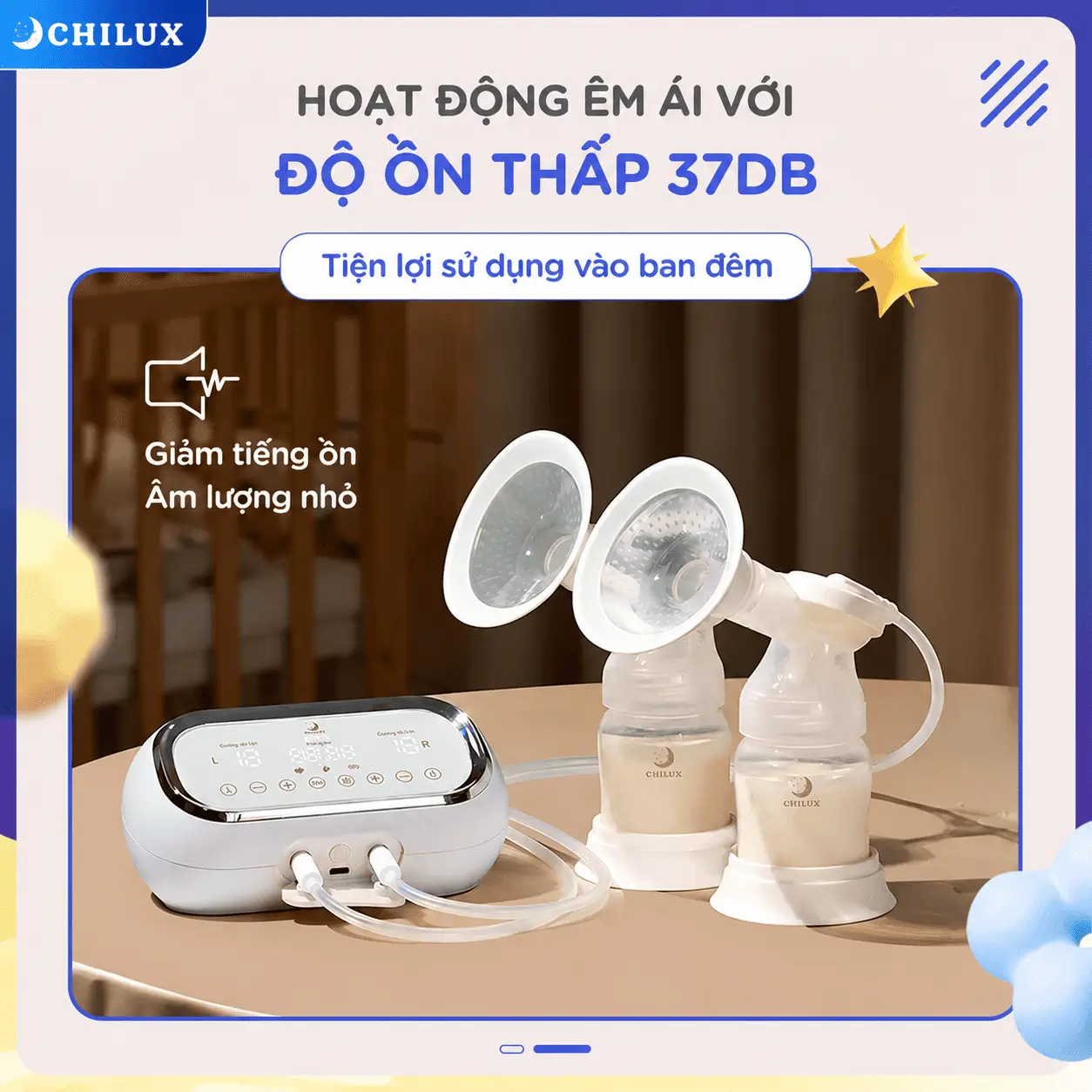 Độ ồn vừa phải, không gây khóchịu 