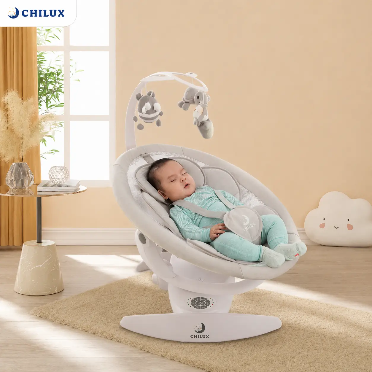 Nhàn tênh với nôi điện cho bé Chilux 